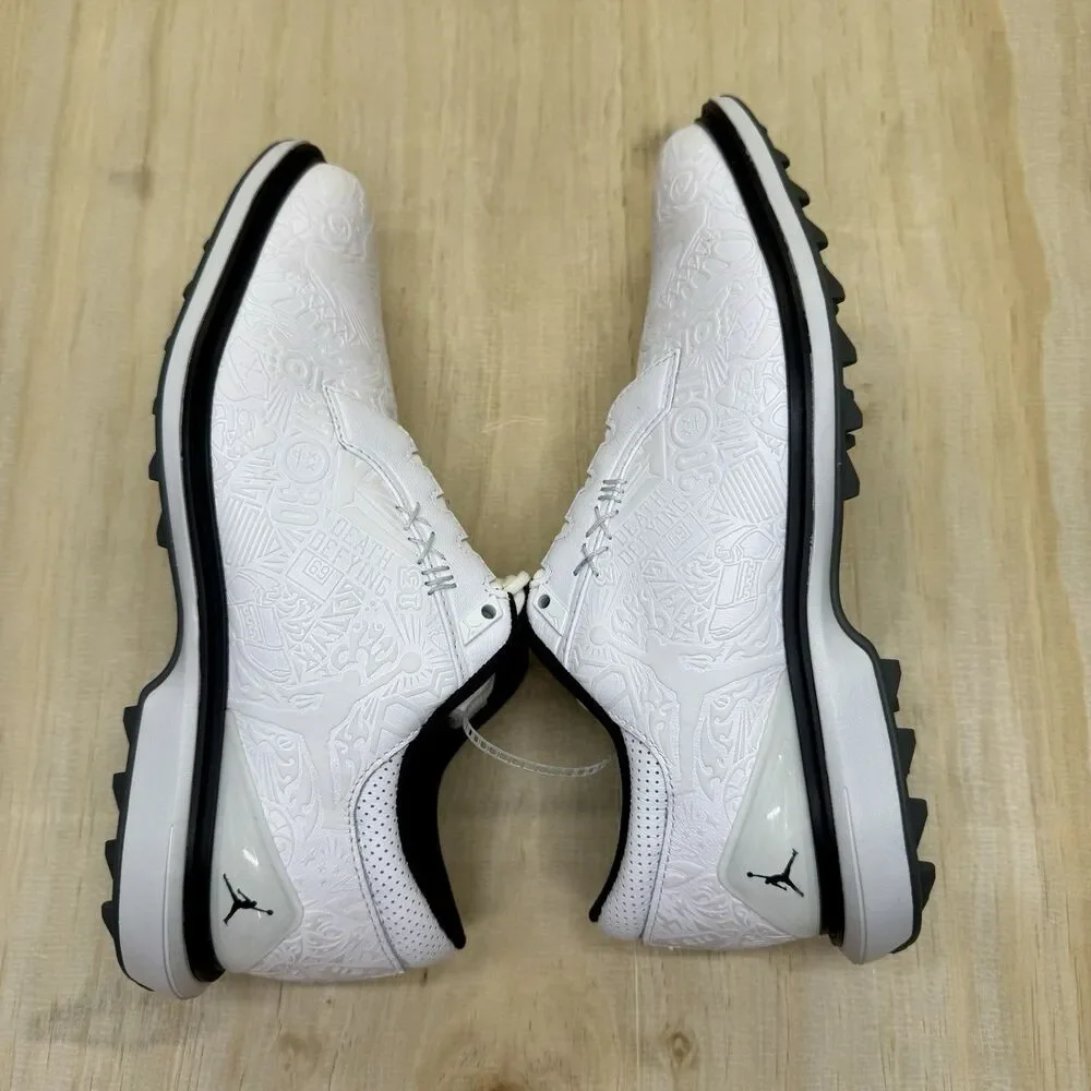 NEW Jordan ADG 5 White Black Pure Platinum FQ6642-102 Mens Sz 9